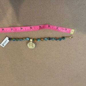 nwt venetian glass handmade Colorful Beaded Bracelet